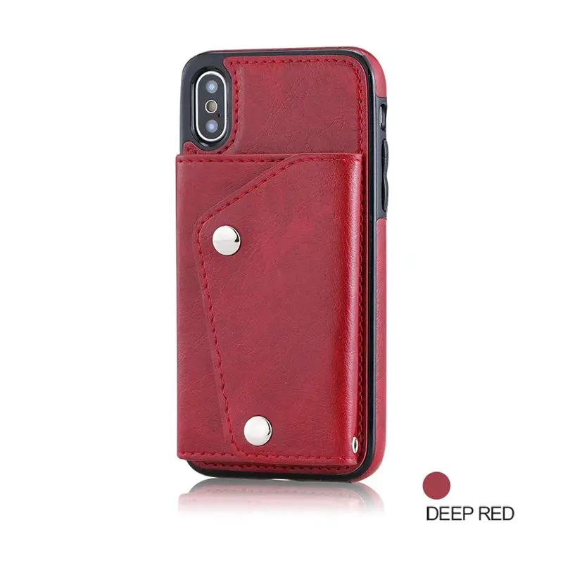 Luxury Cover for iPhone X Case Wallet Cards Slots (14)