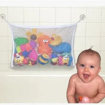 

Toy Net In The Water Portable Children Playing Storage Basket Bathroom Accessories Suction Cup Polyester Baby Mesh Bag