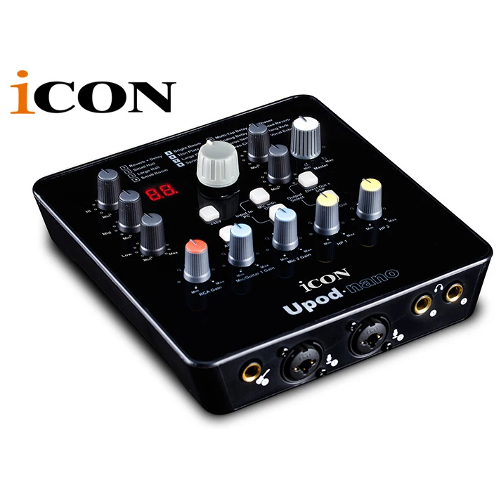 Оригинальная звуковая карта ICON upod nano Plug play 2 входа/входа для гитары с микрофоном