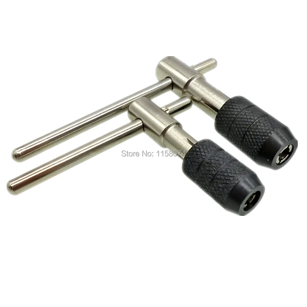 

T Bar Handle Tap Wrench T Type Adjustable Screw Tapping Hand Tool Capacity M3-M6 1/8"-1/4" And M5-M8 T-Handle Tap Wrench Chuck