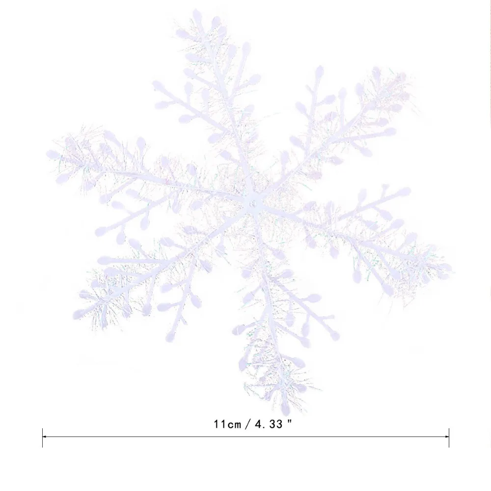 Визуальный контакт 30x Белый Снежинка украшения для рождественской елки украшения для домашнего фестиваля вечерние принадлежности
