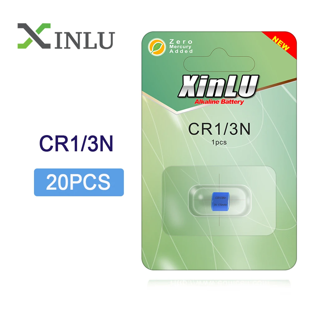 20 шт CR1/3N CR-1/3N 3V литиевая батарея DL1/3N CR1/3 1/3N 3V170MAH кнопка батареи для глюкометра