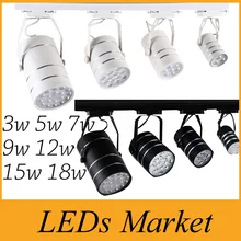 Светодиодная дорожка 3 Вт 5 Вт 7 Вт 9 Вт 12 Вт 15 Вт 18 Вт 60 угол луча СВЕТОДИОДНЫЙ потолочный светильник AC 85-265 в светодиодное точечное освещение CE ROHS UL SAA