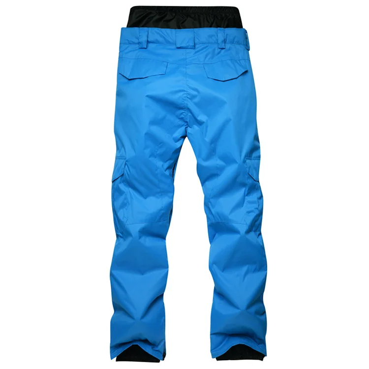 Мужские штаны для сноубординга, зимние уличные ветрозащитные водонепроницаемые утепленные плотные камуфляжные лыжные штаны с высокой талией