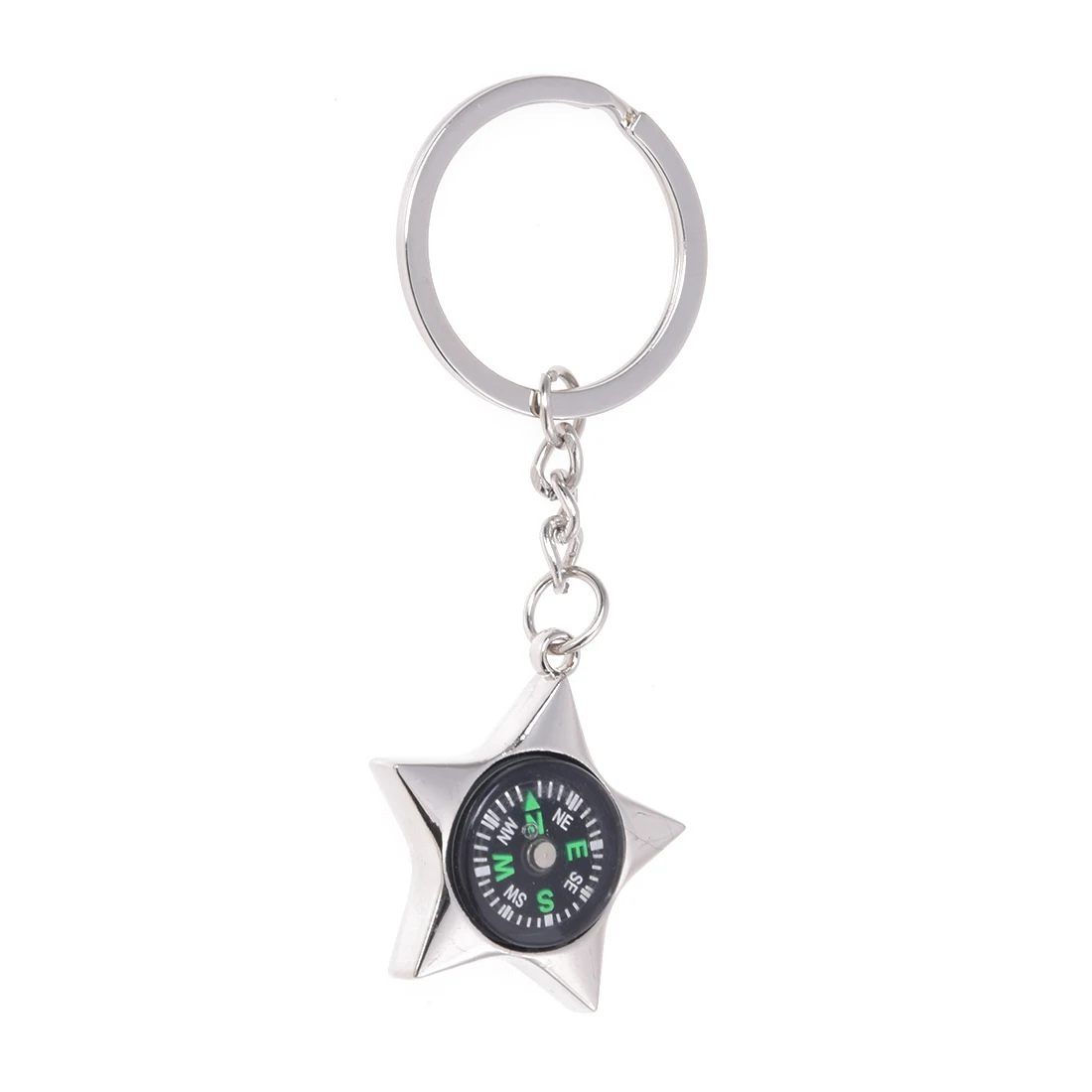 

Metal Star Compass Pendant Keychain for Men