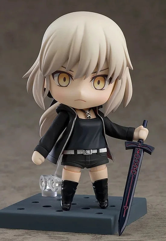 【手办】GSC《Fate/Grand Order》Saber Alter 黑呆 新宿ver粘土人开定 模玩萌物 |趣动漫 【手办】GSC《Fate/Grand Order》Saber Alter 黑呆 新宿ver粘土人开定- 趣动漫