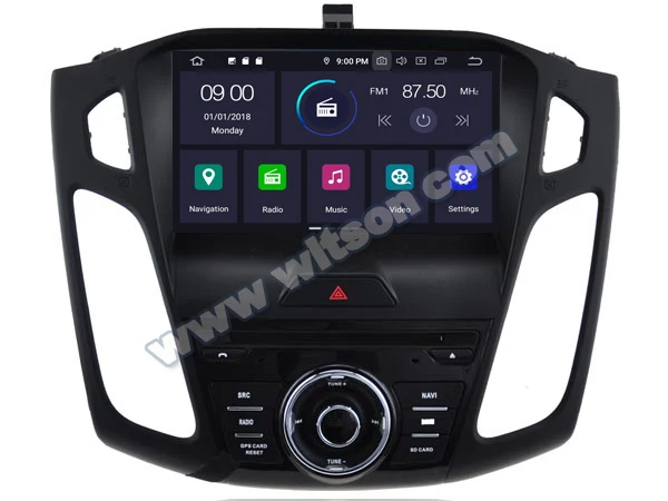 WITSON Android 9,0 Восьмиядерный(Восьмиядерный) 4G ram автомобильный dvd-плеер gps для Ford focus Автомобильная навигационная система gps " автомобильный DVD