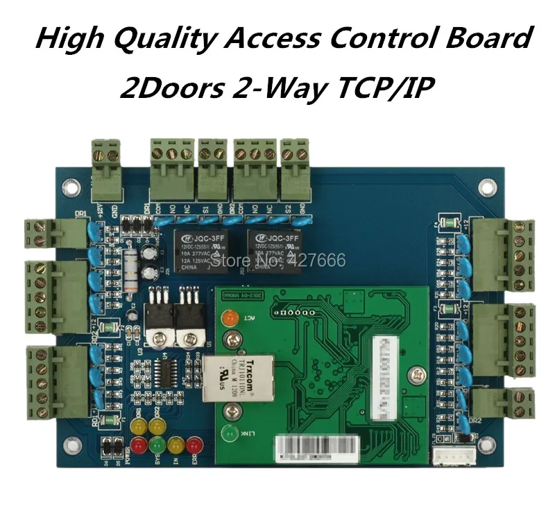 Высокое качество Wiegand tcp/ip два Дверные рамы Управление доступом, 2 двери Управление доступом Панель