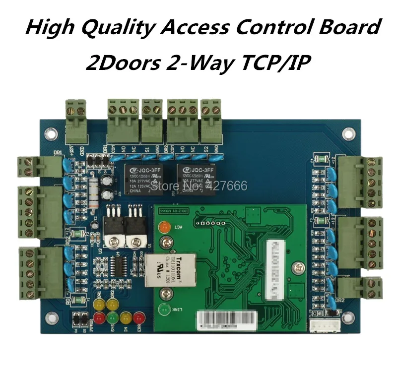 

High Quality Wiegand TCP/IP Two Doors Access Control Board ,2 Door Access Control Panel