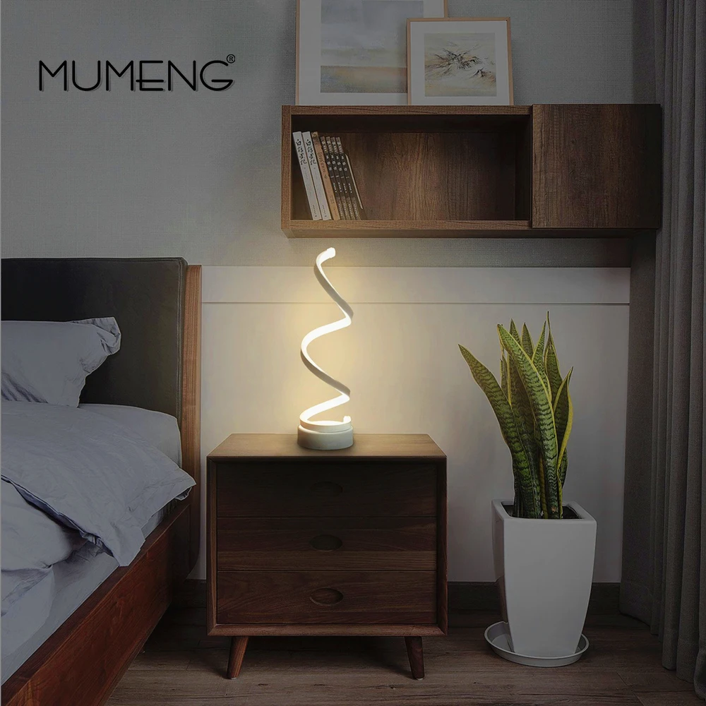 

Creative 12W LED Table Lamp Bedroom Reading Desk Light Modern Decor Bedside Lamp Study Eye Protect AU Plug Dimable Table Lamp