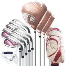 Женские Maruman челнок Гольф полный набор клубов водитель+ fairway wood+ утюги+ клюшка+ сумка графитовая клюшка для гольфа и деревянная крышка клюшки для гольфа