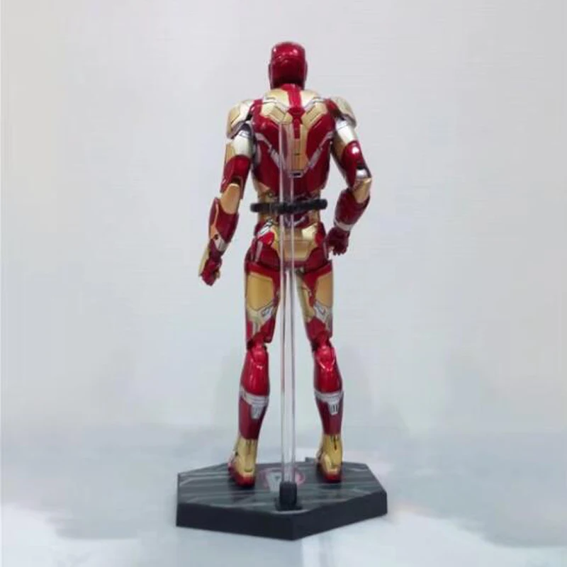 LED Light HC Iron Man Mark MK 42 RED x GOLD PVC Action Figure Collectible Model Toy with LED Light 28cm (6)