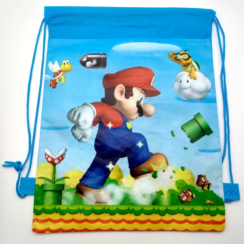 1-p-s-lote-Mochila-N-o-tecido-Meninos-Favores-Do-Chuveiro-de-Beb-Super-Mario (1)