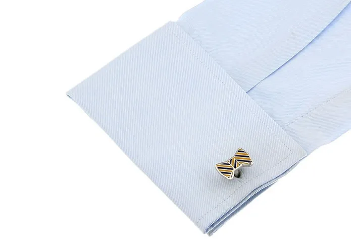 Free shipping new arrival Fashion Cuff Link anti-oxidation copper novelty bow tie design wedding cufflink wholesale&retail
