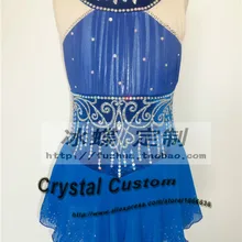 Дети фигурное катание платье мода бренд моде соревнования по фигурному катанию платье для Для женщин dr3087