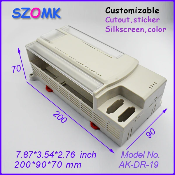 

1 piece plastic enclosure for electronic distribution box electronic box plastic 200x90x70 mm 7,87x3,54x2,76 inch