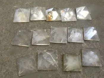 

14 natural clear crystal quartz pyramid healing