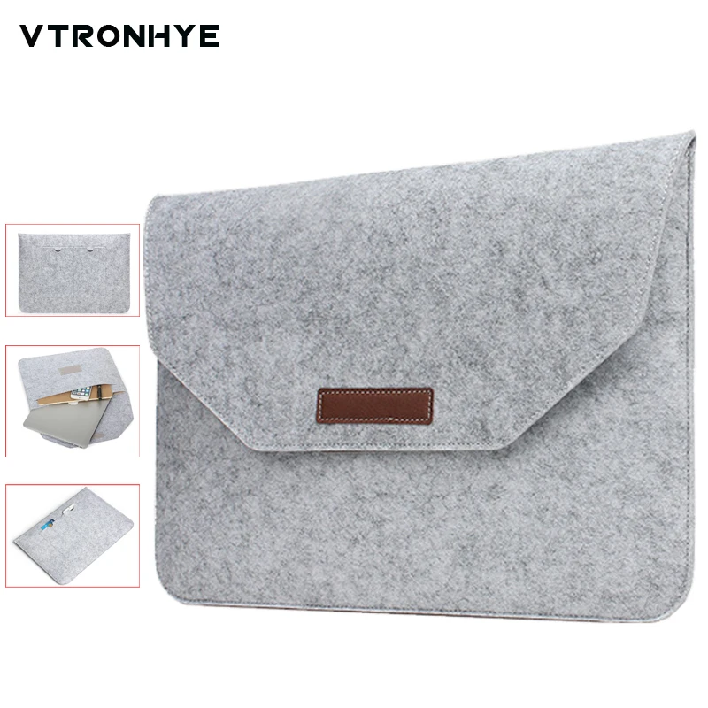 Сумка для ноутбука 11 13 14 15 6 17 3 шерстяной войлочный рукав Macbook Air Pro Retina HP Dell Acer Lenovo