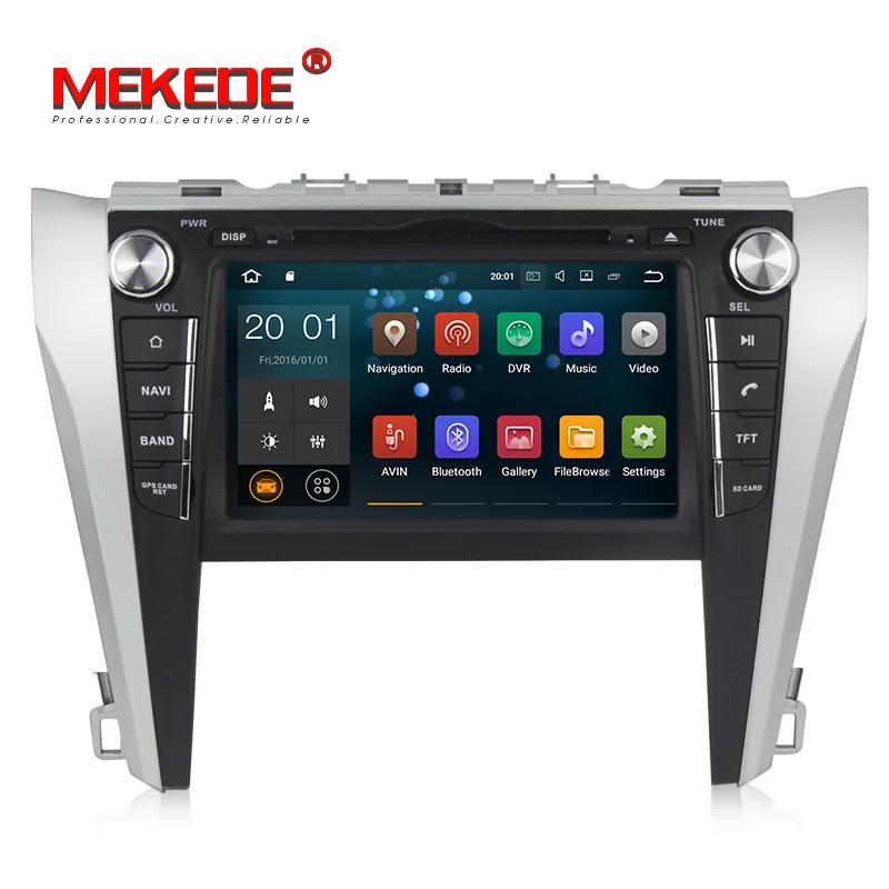 PX3 Android7.1 Quad core HD экран 1024*600 Автомобильный мультимедийный плеер для Toyota camry2015 с gps