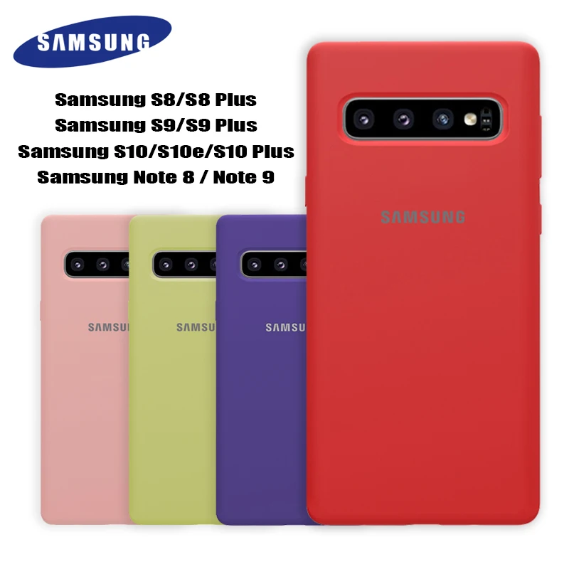 

Samsung S10 Case Original High Quality Soft Silicone Protector Case Samsung Galaxy S8 S9 S10 Plus S10e Note 8 9 Silicone Cover