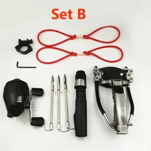 Powerful Hunting Slingshot With Rubber Band Tubing PU Leather Catapult Professional Tactical Plastic Pocket Sling Shot Ball powerful hunting slingshot with rubber band tubing pu leather catapult professional tactical plastic pocket sling shot ball