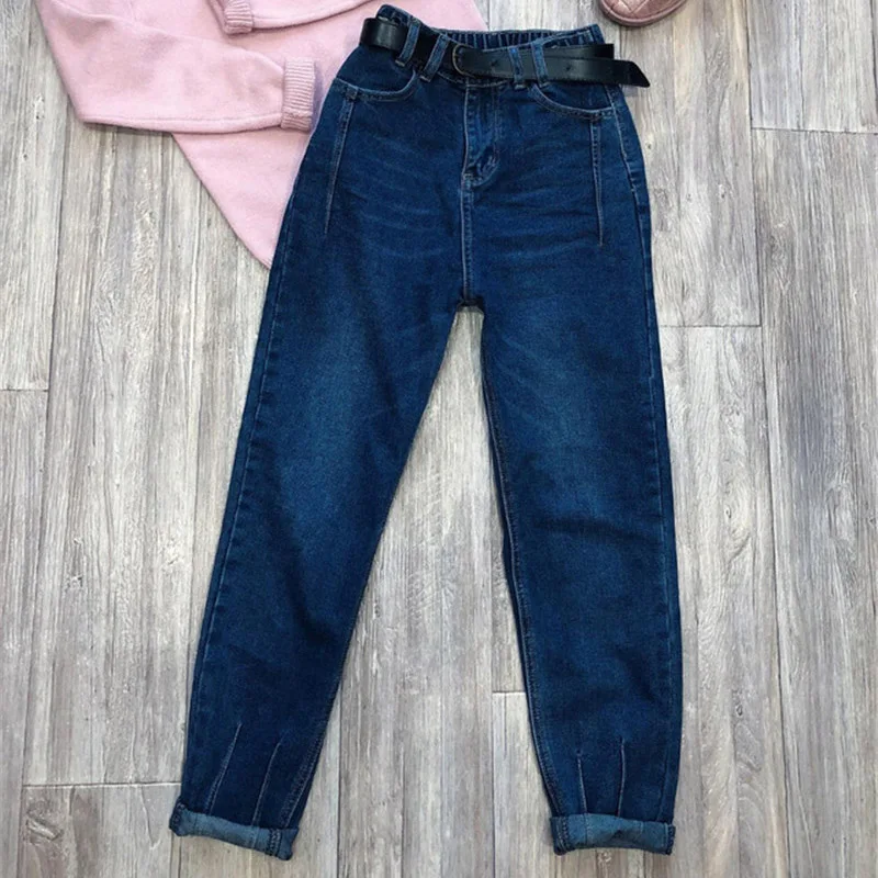 GCAROL, новинка, Женские джинсы-карандаш из 93% хлопка, джинсы с высокой талией, джинсы в стиле бойфренда, 3 цвета, размера плюс 26-32