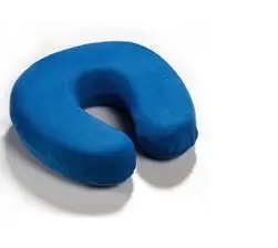 U-образная d подушка Memory Foam подушка шеи u-образная повозка подголовника мягкие подушки для путешествий - Цвет: Синий