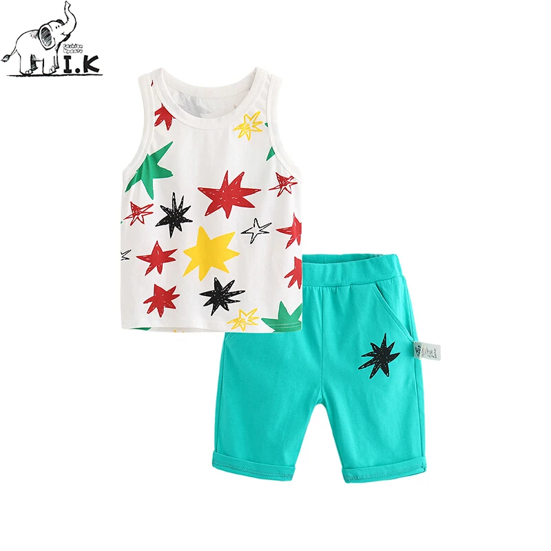 Children Baby Boy Vest+Shorts Sets Clothes Summer Tracksuit Outfit