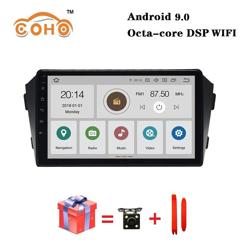 

Car audio Android 9.0 8-core 4/64G for 2009-2014 Geely GX7 with radio BT GPS navigation support WIFI DSP and SWC