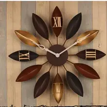 021395 58 см большие металлические настенные часы большой Шебби-шик, рустикальный Кухня раз Quatz дома антикварные настенные Стиль, clocks.3D. Новейший дизайн