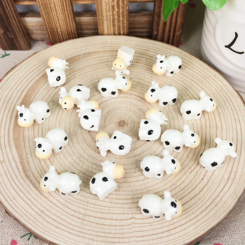 Kawaii DIY искусственный мини сад миниатюрная смола животное корова скрапбукинг