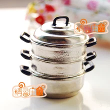 Мини кукольный домик три Пароварка мини металлические аксессуары для мебели