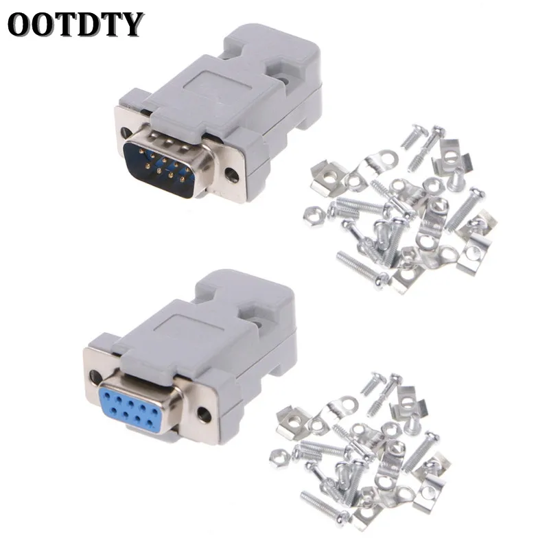

OOTDTY 5pcs/lot DB-9 DB9 RS232 Male Female Connector with socket D-Sub 9 pin PCB Connector
