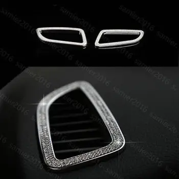 

2pcs Silver Diamond Style Upper Air Vent Trim Cover For Benz GLC Class X205 16+