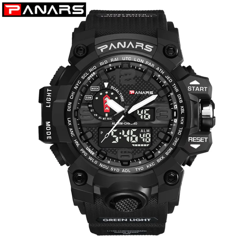 Часы PANARS G style мужские наручные цифровые спортивные армейские в стиле милитари