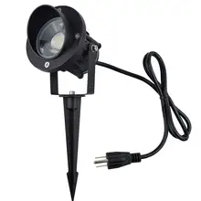 Наружный точечный светодиодный светильник 9 Вт, 120 В AC, заменяет 75 галогенные, металл земли кола, дневной свет белый, открытый ограничительный светильник, пейзаж ST468