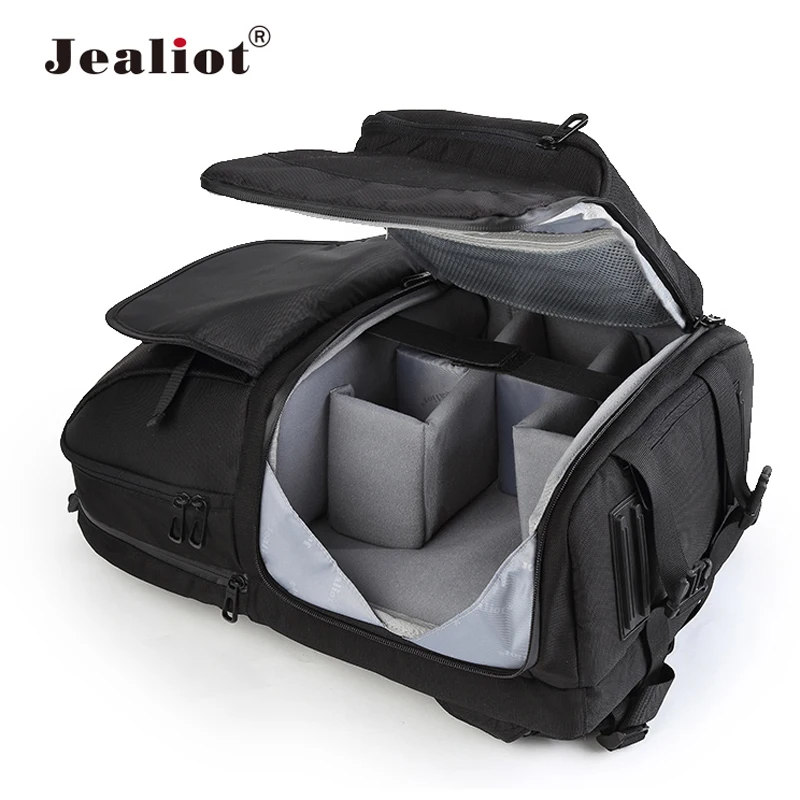 2017 Jealiot Multifunctional waterproof shockproof Professional Camera Bag digital Backpack Video Photo Bags case for DSLR Canon 2017 Jealiot Multifunctional waterproof shockproof Professional Camera Bag digital Backpack Video Photo Bags case for DSLR Canon