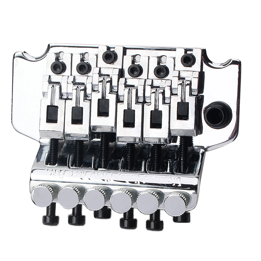 6 String Electric Guitar Saddle Double Locking Tremolo Guitar Bridge w/ Whammy Bar Body Mount Claw Wrenches Screws Springs Parts