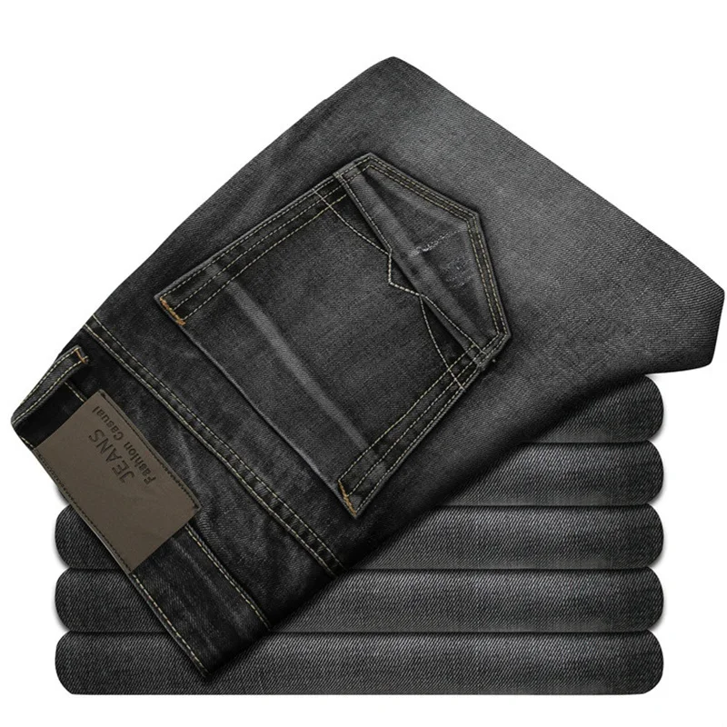 2017-New-Men-s-Jeans-High-Quality-Dark-Gray-Male-Fashion-Leisure-Slim-Jeans-Brand-Men