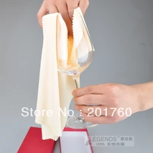 Высококлассные отель Бар кристалл бокал для вина антистатические чистые чашки ткань с подарочной коробкой 5 шт./лот