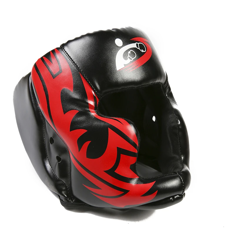 

RED/BLACK Closed type boxing head guard/Sparring helmet/MMA/Muay Thai kickboxing brace/Head protection