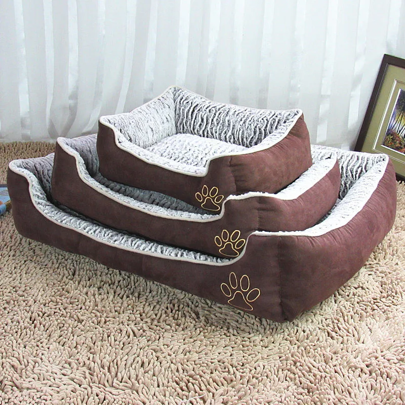 Pet Dog Bed Mat Kennel Soft Pet Dog Puppy Warm Bed House Plush Cozy