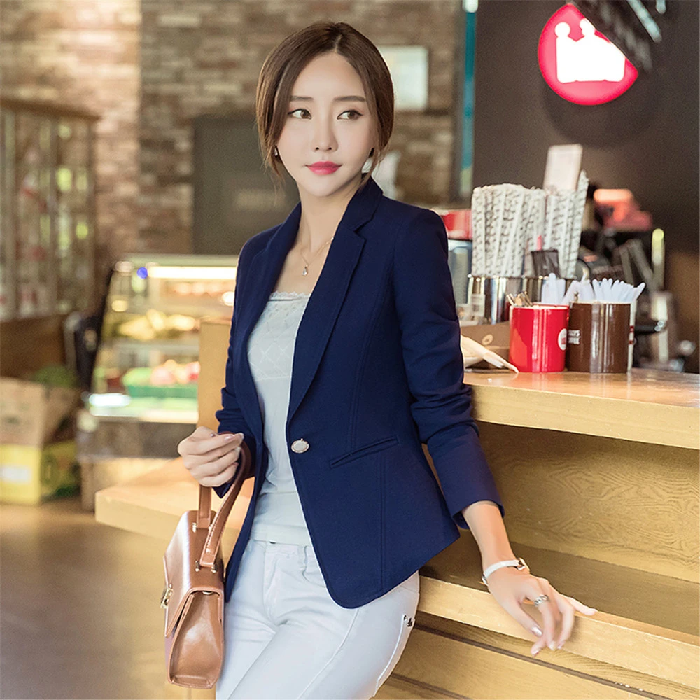 Chaqueta larga informal para ofic Blazer de talla grande para Mujer Chaqueta larga informal para ofic Blazer de talla grande para Mujer