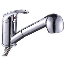 X8501k2-Роскошные хромированная отделка латунь Материал горячей и холодной воды Кухня вытащить кран