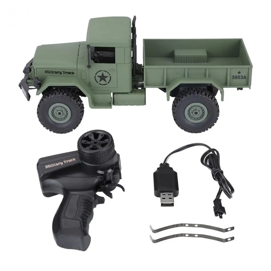 

1/16 Four-Wheel Drive RC Military Truck Remote Control High-Imitation Model Vehicle Toy Vehicle Buggy Electronic Toy for Boys
