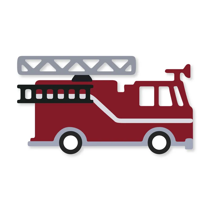 

Ufurty Fire Truck 2019 New Metal Cutting Dies DIY Cut Craft Dies Scrapbooking for DIY Alubm Photo Card Cuts Decorations