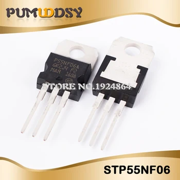 

100PCS STP55NF06 TO-220 P55NF06 TO220 new MOS FET transistor IC