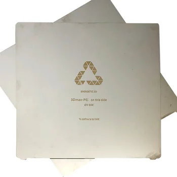 

ENERGETIC 2pcs New Upgrade 3D Printer CR-10 10S Heated Bed,Spring Steel Plate 3D Printing Buildplate 300x305mm, Free Shipping