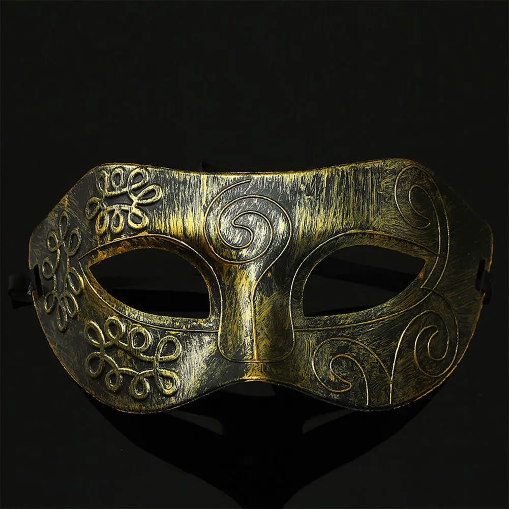 Красивый древний греческий и Римский воины маскарад Хэллоуин маска серебро золото полированный античный шар маска Прямая поставка
