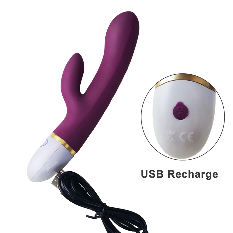 Новые мощные вибраторы точки G для женщин USB двойная вибрация женский клитор
